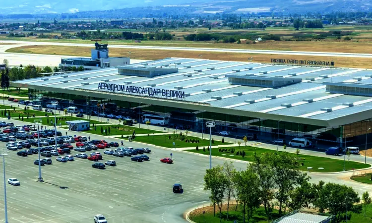 Flughafen Skopje „Alexander der Große“.