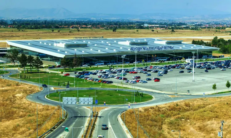 Flughafen Skopje „Alexander der Große“.
