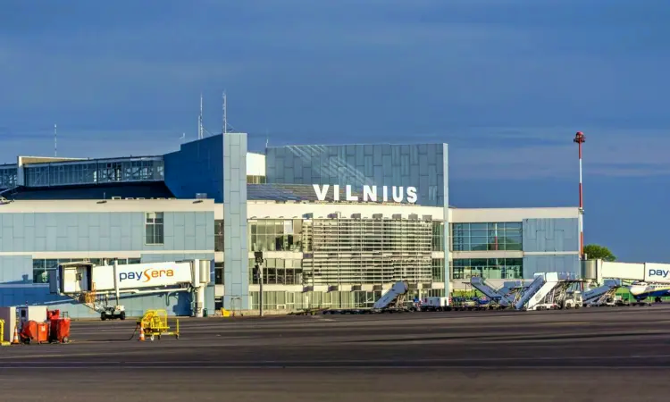 De internationale luchthaven van Vilnius