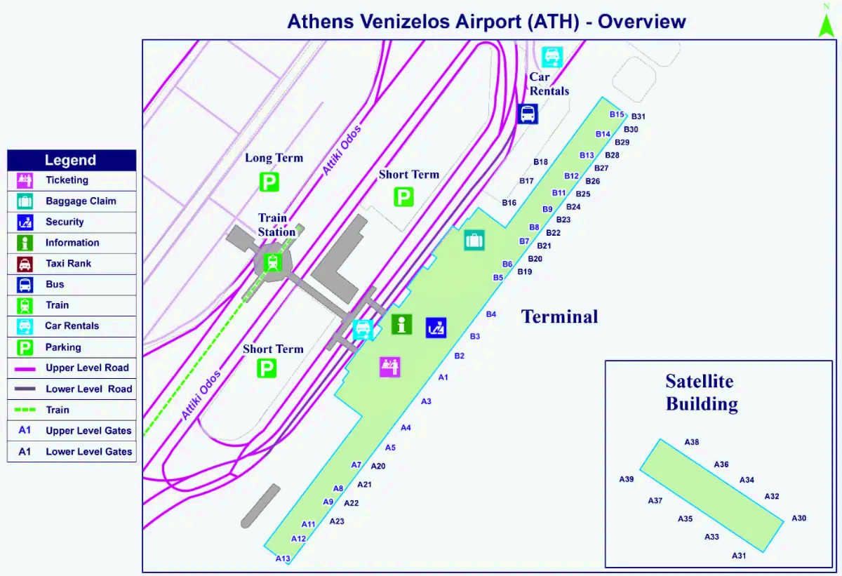 Athen internasjonale lufthavn "Eleftherios Venizelos"