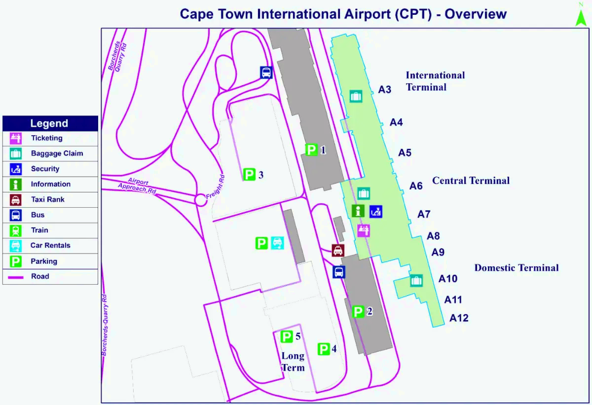 Internationale luchthaven Kaapstad