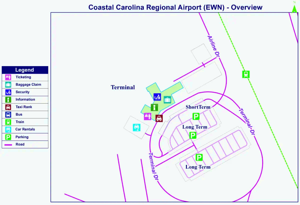 مطار كارولينا الساحلية الإقليمي