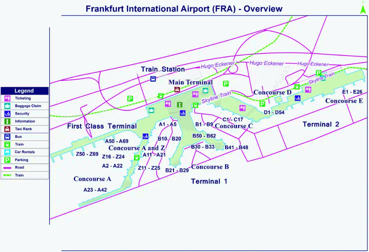 Frankfurts internationella flygplats