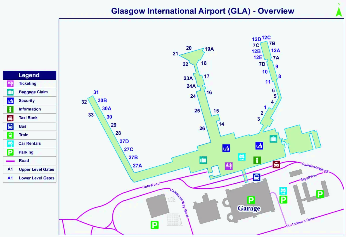 Internationaler Flughafen Glasgow