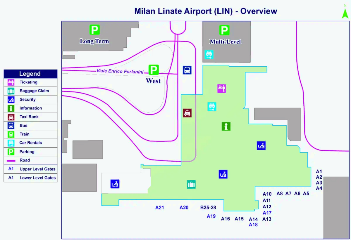 Luchthaven Milaan Linate