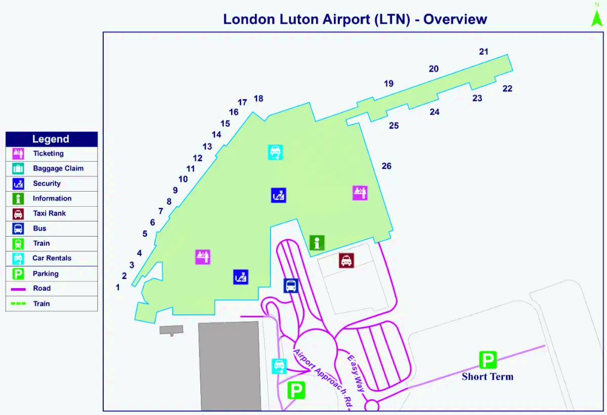 Лондонский аэропорт Лутон