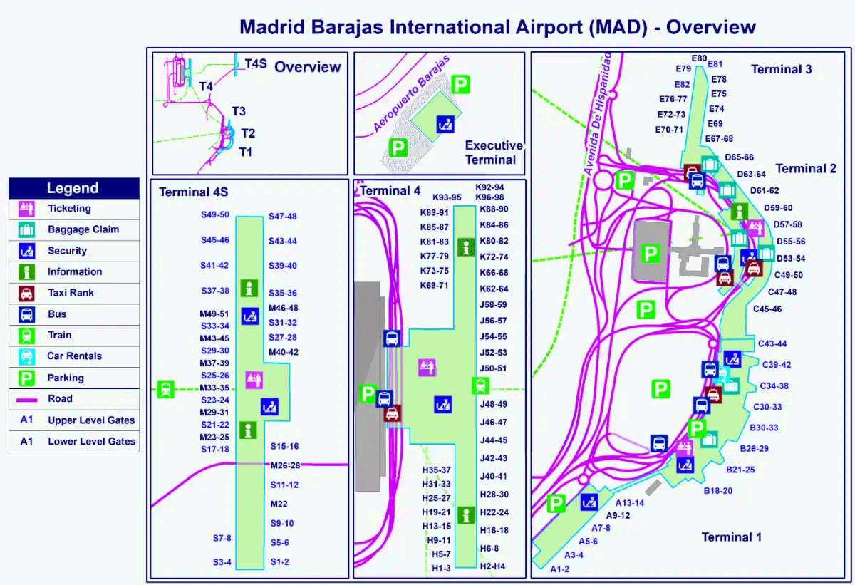 Адольфо Суарес Мадрид – аэропорт Барахас