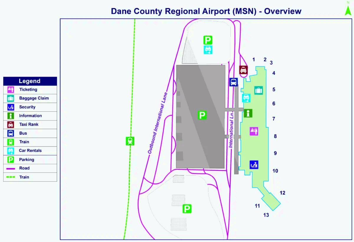 Regionale luchthaven Dane County