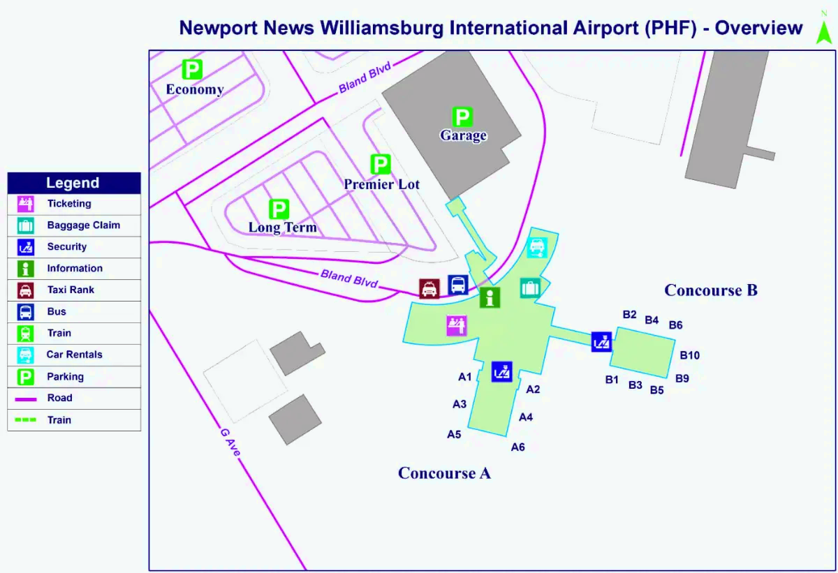 Международный аэропорт Ньюпорт-Ньюс Вильямсбург
