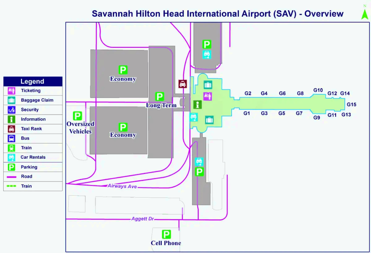 Internationale luchthaven Savannah/Hilton Head