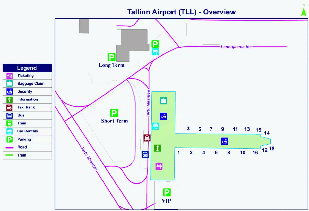 Lennart Meri Flughafen Tallinn