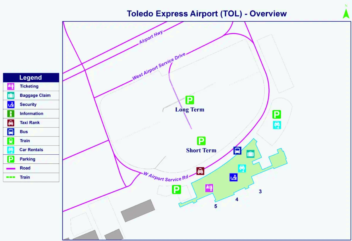 Toledo Express flyplass