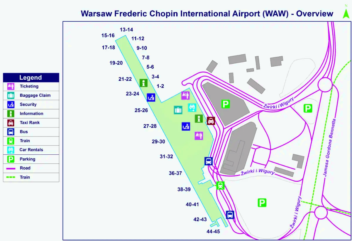 Chopin-Flughafen Warschau
