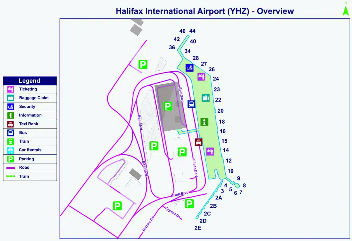 De internationale luchthaven Halifax Stanfield